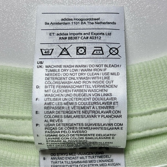 adidas Essentials Brandlove Sweatshirt in Almost Lime - Picture 8 of 9